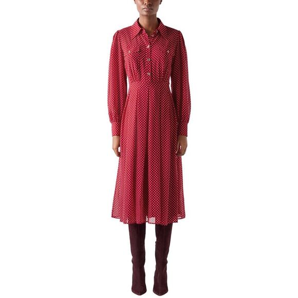 LK Bennett Dresses & Skirts - Lk Bennett Womens  Cody Polka Dot Dress, Red
